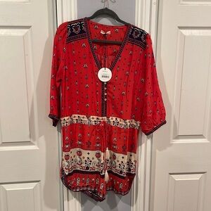 SPELL AND THE GYPSY COLLECTIVE DESERT 🌵 WANDERER PLAYSUIT ROMPER SUNSET NWT